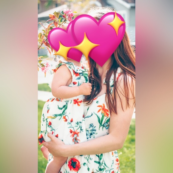 Floral Mommy & Me Dresses Chiffon Sleeveless Matching 3 Dresses - Picture 2 of 14